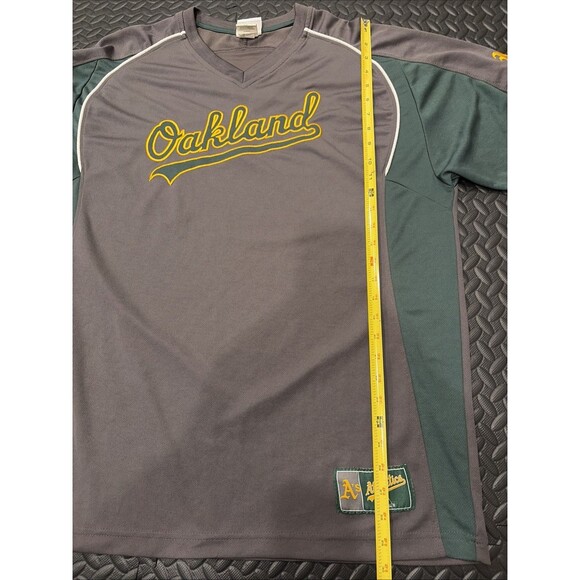 Rare VTG Majestic Oakland Athletics Jersey Shirt Mens XL MLB Stitched Grey A’s - Picture 7 of 9